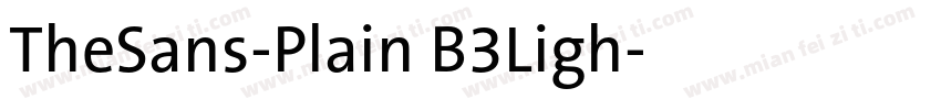 TheSans-Plain B3Ligh字体转换